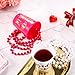Maitys 12 Pieces Bride Plastic Beaded Bridal Shot Glass Necklace Gold Foil for Bachelorette Party Bridal Party Necklaces (White, Pink)