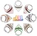 YOOFOSS Baby Bandana Drool Bibs Unisex 8 Pack Gift Set for Teething and Drooling, 100% Organic Cotton, Soft and Absorbent for Boys Girls