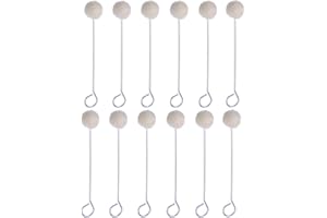 LASSUM 10 Pack Wool Daubers Ball Brush Leather Dye Tool Dye Dauber Dyeing Applicator with Metal Handle for DIY Crafts Projects