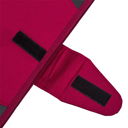 Expandable Portable Accordion File Document Folder File Organizer,UBaymax Canvas 13 Pockets File Binder A4 and Letter Size Red - Thumbnail 4