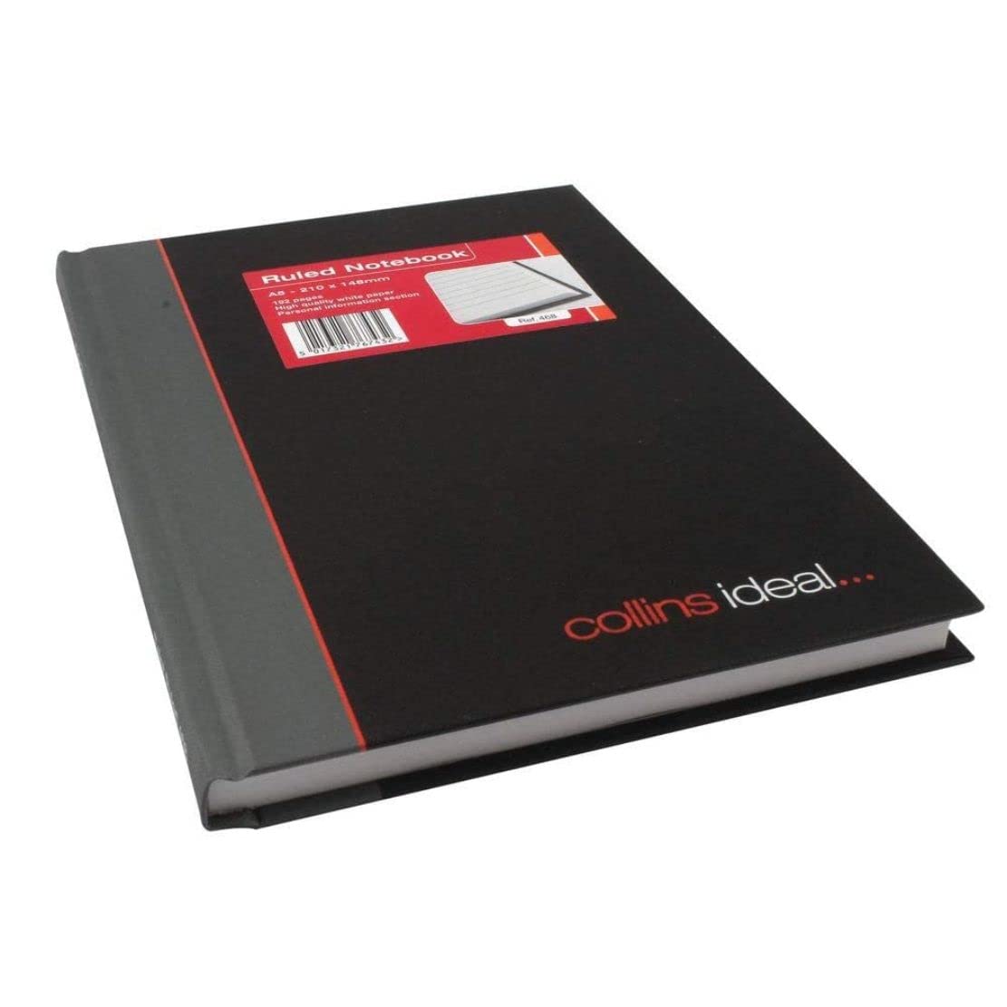 Ideal - A5 Cashbook Feint - 192 Pages - Black - 468