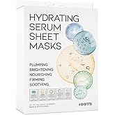 Hydrating Sheet Mask Starter Kit Variety Pack for Skin Care, Dry, Ance, Sensitive Skin, Korean Vegan Facial Sheet Mask for Me