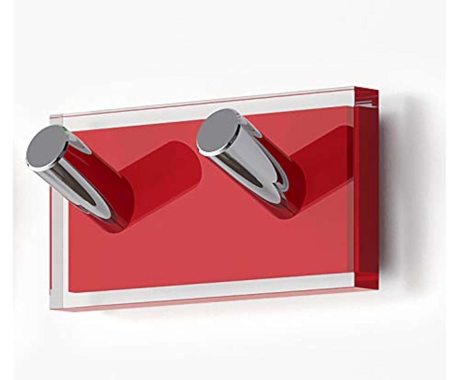 Gedy Rainbow Hanger, Thermoplastic Resins, Clear Red, Double