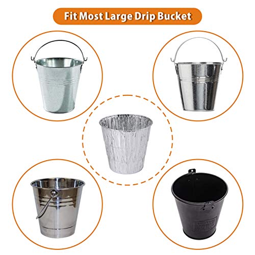 12Pack Disposable Grease Bucket Liner Replacement for Traeger Wood