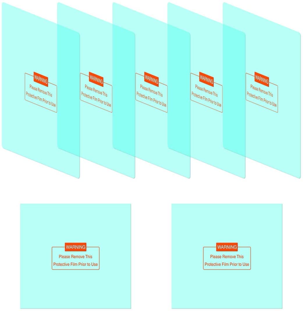 YESWELDER 5PCS Large Viewing Screen Outer Replacement Lens and 2Pcs Inner Replacement Lens for LYG-M800H Welding Mask