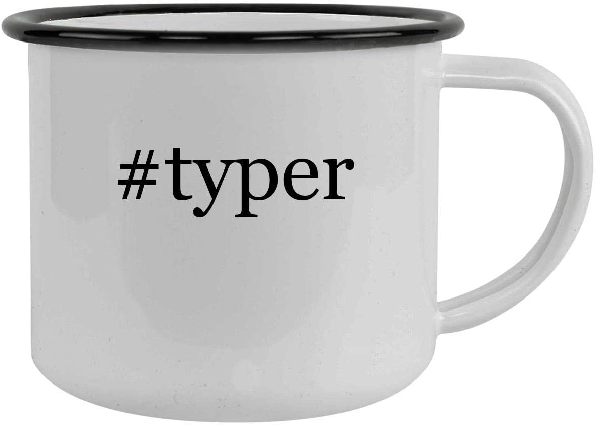 #typer - 12oz Hashtag Camping Mug Stainless Steel, Black