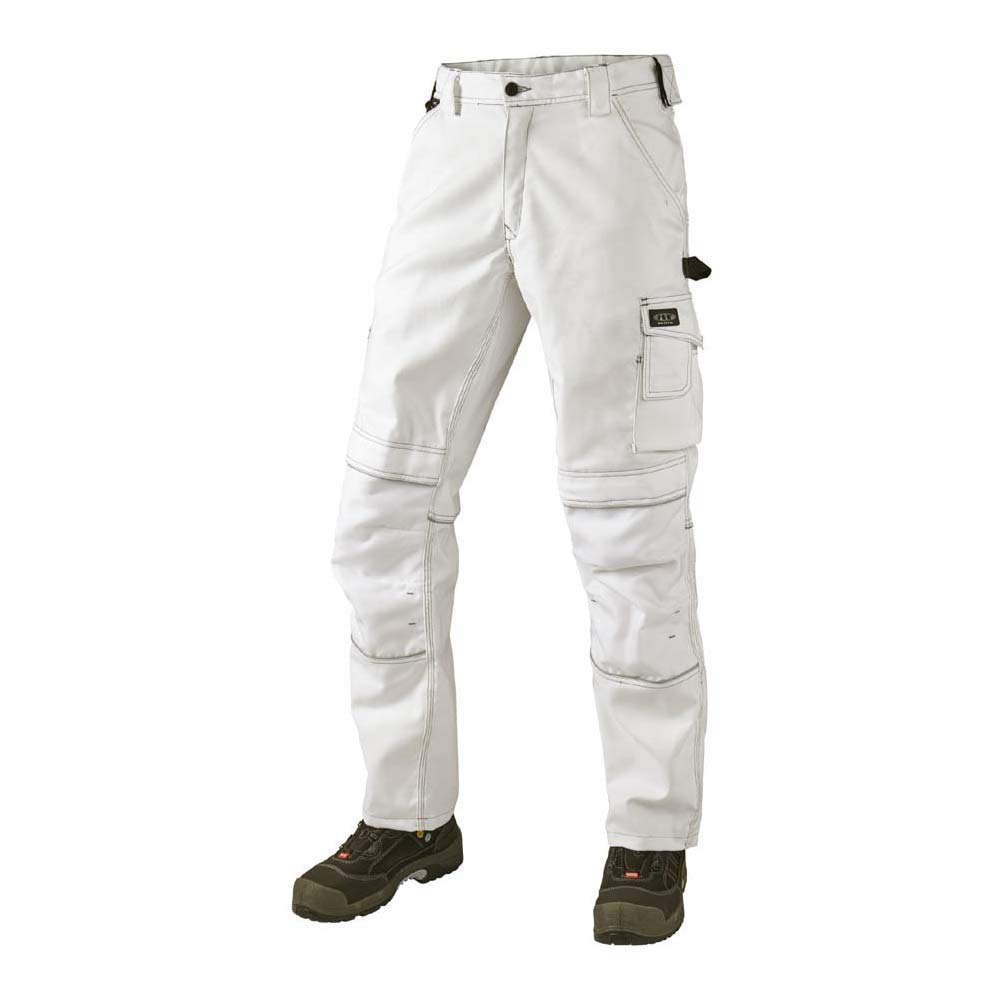 J.A.K. 150004092 Series 1500 60% Cotton/40% Polyester Waistband Trousers, White, 52 R (36/32) Size