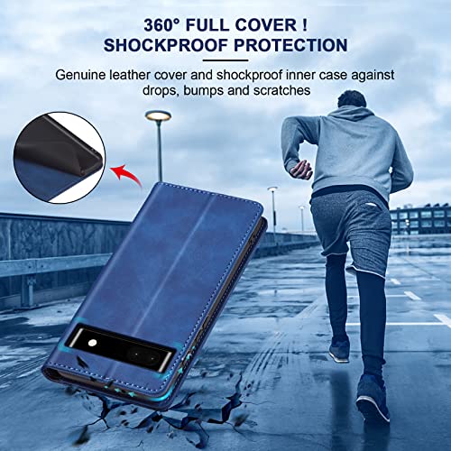 Jasonyu Flip Wallet Case for Google Pixel 6A