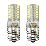 KINGSO E17 LED Bulb Microwave Owen Light 4 Watt Daylight White 6000-6500K 64X3014 SMD AC 110-120V, Pack of 2
