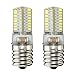 KINGSO E17 LED Bulb Microwave Owen Light 4 Watt Daylight White 6000-6500K 64X3014 SMD AC 110-120V, Pack of 2