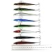 Aorace 8pcs/lot Minnow Fishing Lure Tackle 3D Artificial Bait 8colors Hard Floating Big Fishing Lures Leurre Peche 12cm 10g