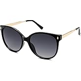 SOJOS Round Polarized Sunglasses for Women Men Oversized Trendy UV Protection Shades