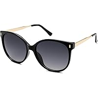 SOJOS Round Polarized Sunglasses for Women Men Oversized Trendy UV Protection Shades