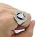 ELFASIO Men Stainless Steel Rings Viking Valknut Scandinavn Odin Symbol Norse Ring Jewelry Size 12