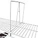 Evelots Wire Shelf Dividers -4 Pack- Closet Storage & Organization for Office/Pantry/Garage - Tall Shelf Separator - Easy Clip-No Tool - Solid Coated Steel