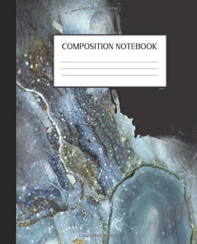 Composition Notebook: Geode Rocks College Ruled Notebook | Lined Journal | 100 Pages | 7.5 x 9.25" | School Subject Book Notes | Pretty Faux Gold| ... Teacher| Geology| Agate| Rock Hound| Crystal Paperback – 20 Jun 2019