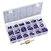 AUTOUTLET 270 PCS O Rings Kit Purple 18 Sizes Car Air Conditioning O-Ring Assortment Set with Valve Core Removal Tool for Door, Window, Electric Appliance, Bearing, Pump, Roller Auto, Home Appliances