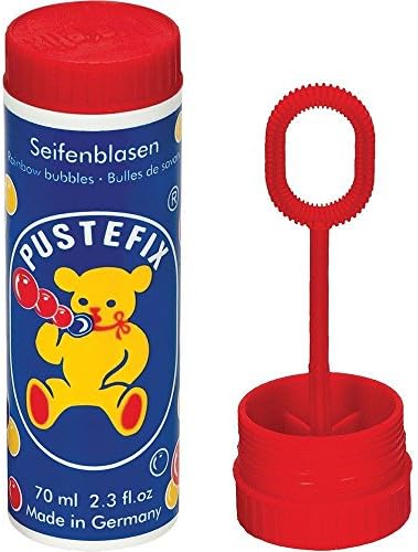 Pustefix Soap Bubbles Large 2.3 oz (70 ml) Premium Shimmering Lasting Rainbow For Ages 3+