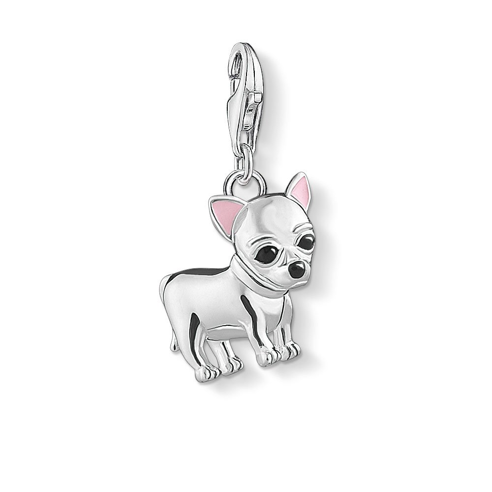 Thomas Sabo Women Charm Pendant Chihuahua Charm Club 925 Sterling Silver 1488-041-21