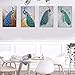 TISOSO Elegant Proud Peacock Tin Sign Art Oil Painting Wall Decor Garage Diner Cafe Vintage Metal Bar Signs for Home Living Room Bedroom Bathroom Office 2pcs-8x12inch