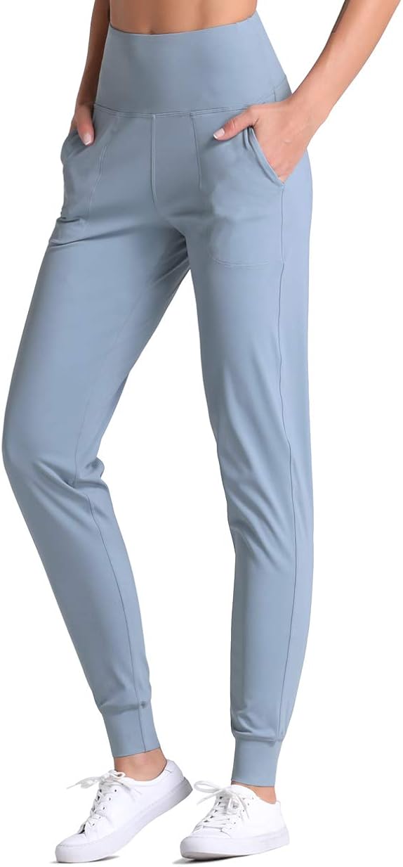 Dragon Fit Joggers for Women with Pockets,High Waist Workout Yoga Tapered Sweatpants Women's Lounge Pants: Clothing