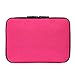 BUBM Travel Cable Organizer, Universal Electronic Accessories bag Gear Storage Bag for Cord, USB Flash Drive, Earphone and more, Perfect Size for iPad Mini (Medium, Rose Red)
