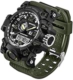 2016 New Brand SANDA Fashion Watch Men G Style Waterproof Sports Military Watches Shock Men's Luxury Analog Quartz Digital Watch (Silver)