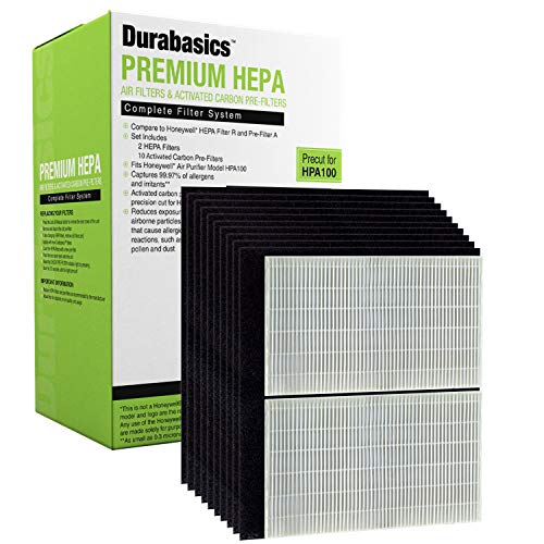 Durabasics Replacement HPA100 Honeywell Air Purifier Filter Set 2