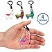 JOYIN 28 Pack Valentines Day Gifts Cards for Kids with Llama Key Chain for Valentine's Classroom Exchange Prize and Kids Party Favor