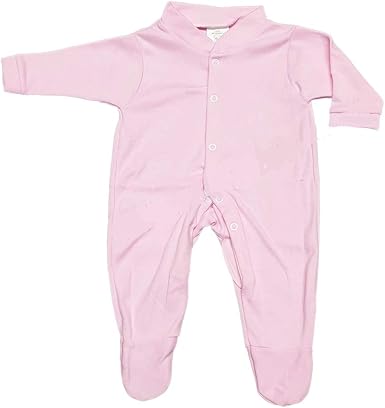plain pink babygrow