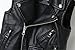 2016 Faux leather Motorcycle Dress Casual Boys Joker Vest (Black)