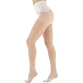 EVERSWE Women's Seamless Control Top Tights 15D, No Seam Pantyhose
