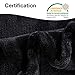 HYSEAS Flannel Fleece Throw Blanket Dark Grey - Super Soft Plush Microfiber Solid Blanket for Couch, Bed, Chair, Sofa - Fuzzy Cozy Lightweight - 50x60 Inch