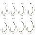 Goture 120PCS Fly Barb Fishing Hooks with Magnetic Components Box – High Carbon Steel Fly Tying Fishing Hooks Kit