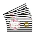 Paper Clever Party Bridal Shower Scratch Off Games (28 Pack) Elegant Black Stripe and Pink Floral Scratch Off Baby Shower Game for Door Prizes, Raffle Drawing, Wedding Favor