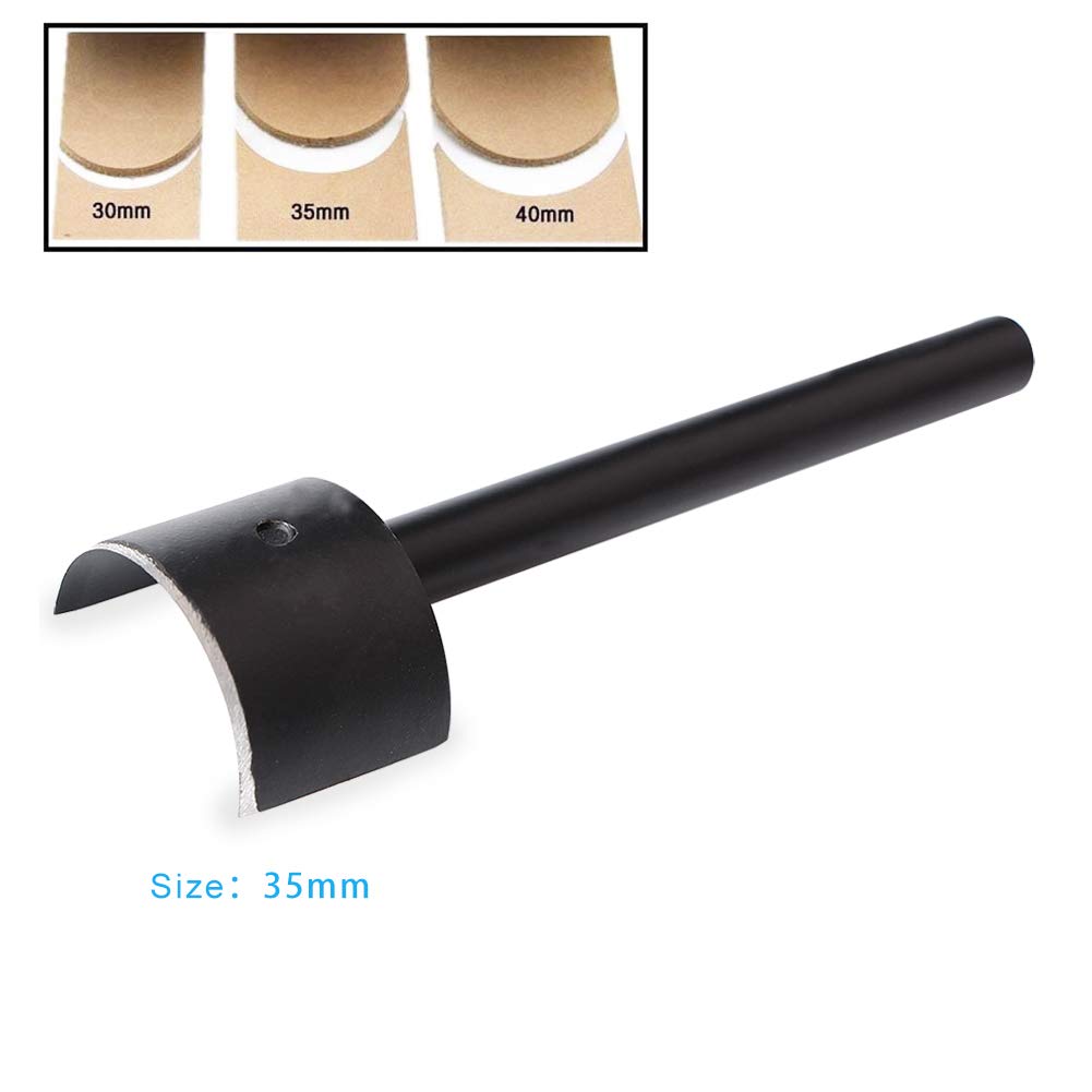 Leather Rope Rounding Tool DIY Leather Craft Half-Round Cutter Punch Arc-Shaped Punch Strap Tools ...