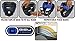 RDX Maya Hide Leather Protector Headgear Fighting, Blue, XL