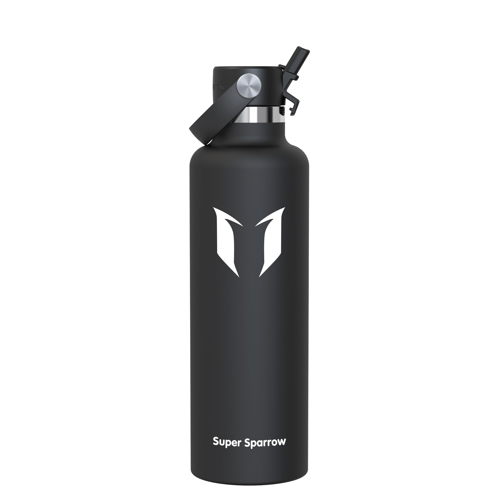Sparrow Insulated Water Bottle 1L - FlipFlow Metal Water Bottles with Straw Lid - BPA Free - Leakproof Stainless Steel Flask for Sport, Camping, Hiking, Outdoor, Travel