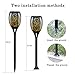 DIKAIDA 4 Pack Solar Torch Lights Upgraded, Waterproof Flickering Flame Solar Torches Dancing Flames Landscape Decoration Lighting Dusk to Dawn Outdoor Security Solar Light for Garden Patio Driveway