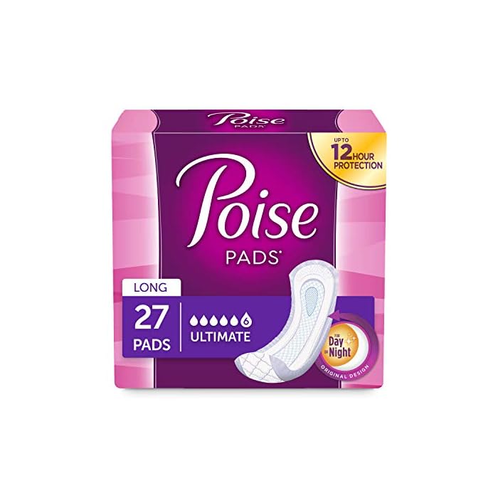 Poise Incontinence Pads, Original Design, Ultimate Absorbency