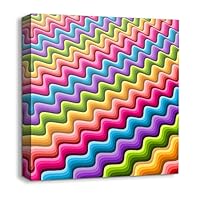 Canvas Wall Art Rainbow Canvas Prints Home Artwork Decoration for Living Room,Bedroom - 12x12 inches