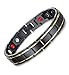 Hottime 316L Stainless Steel Magnetic Therapy Bracelet Pain Relief for Arthritis and Carpal Tunnel (Men Style)