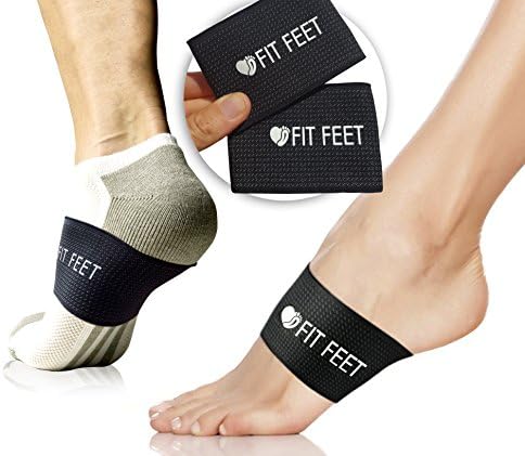 Plantar Fasciitis Support Braces - Fast Foot Pain Relief - More Effective & Easier to Use Than Traditional Night Splints, Orthotics, Taping, Socks & Insoles - 2 Pairs - 1 Size Fits Most