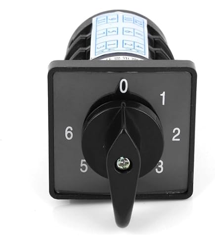 Commutateur Rotatif Universel 4 Pôles 2 Positions 660V 20A - Pour Inversion Moteur Électrique Inverseur De Source Monophasé