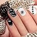 3456 Pcs Crystals Diamond Rhinestones AB Clear Flat Back Round Gems Flatback Glass Crystals Mixed Size Crystals Gems for Crafts Clothes Shoes Makeup Bags Decor, 6 Sizes(Black)