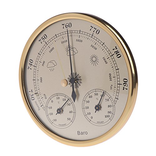 Youngy Wall Mounted Household Barometer Thermometer Hygrometer Weather Station Hanging - Thumbnail 2
