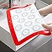HOTPOP Silicone Baking Mats 0.75mm, Non-Stick Macaron Silicone Baking Mats - Silicone Sheet for Bake Pans and Rolling with Outlines for Pastries (3 HALF SIZE)