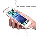 PISSION Waterproof Cases Full Protection Cover Transparent Bumper Compatible with 5.5inch iPhone 6/6S Plus (Rose Gold)