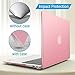IBENZER MacBook Air 13 Inch Case Old Version 2010-2017, Soft Touch Hard Case Shell Cover with Keyboard Cover for Apple MacBook Air 13 A1369 1466 NO Touch ID, Pink,MMA13PK+1