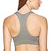 Nike Women's Victory Compression Sports Bra, Carbon Heather/Black, Large